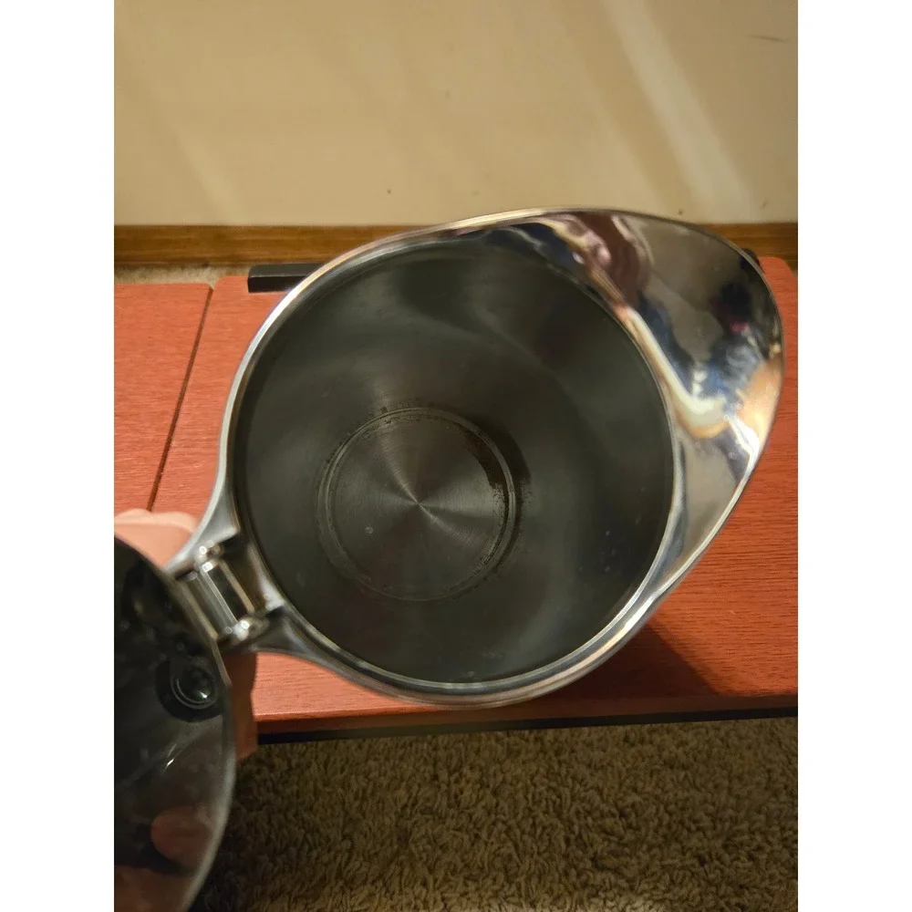 Vintage Sunbeam Chrome‎ Coffee Server Pitcher Art Deco Chicago Flexible Shaft Co